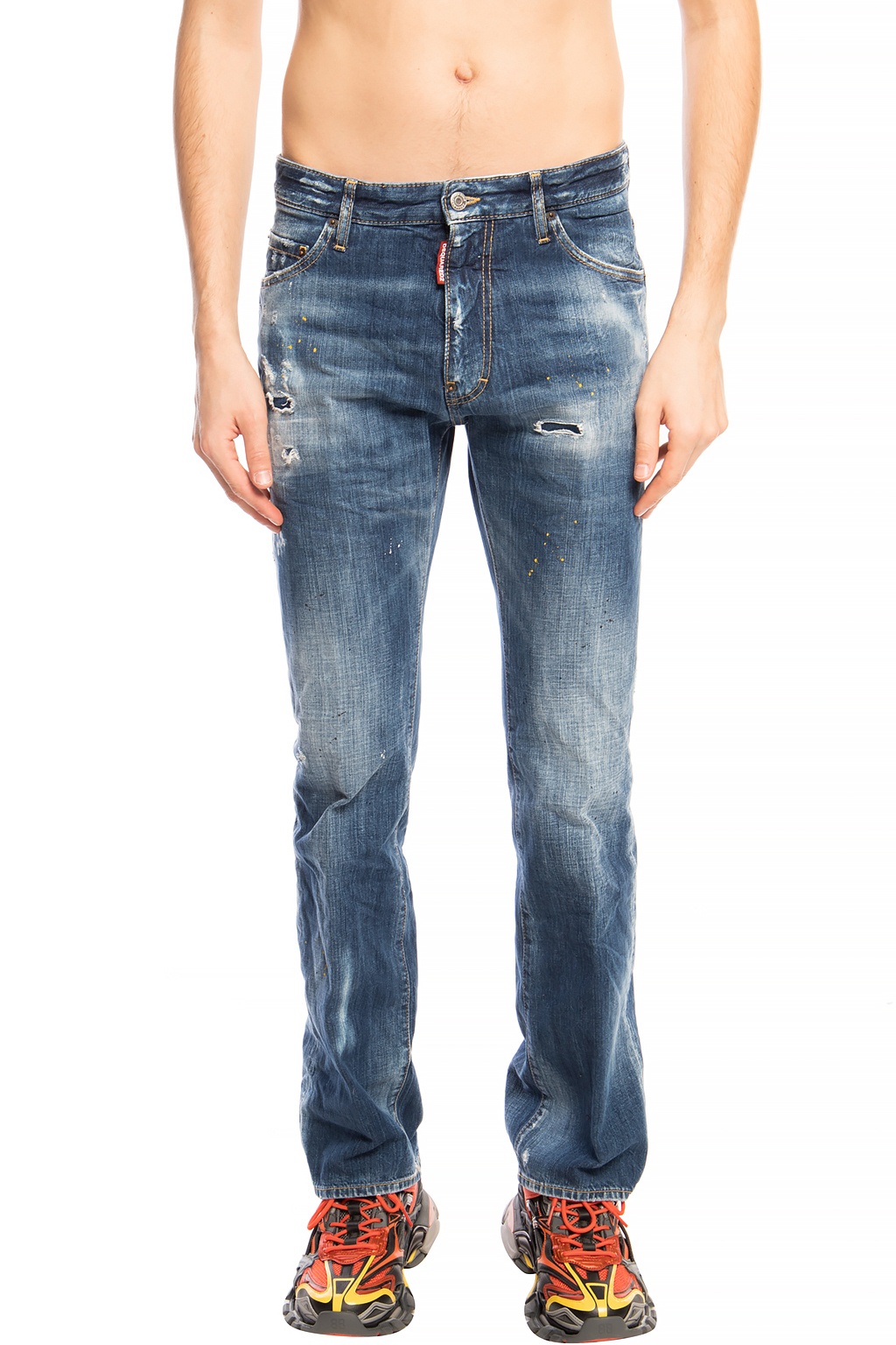 Dsquared2 'Flare Leg Boot Cut Jean' distressed jeans | Men's